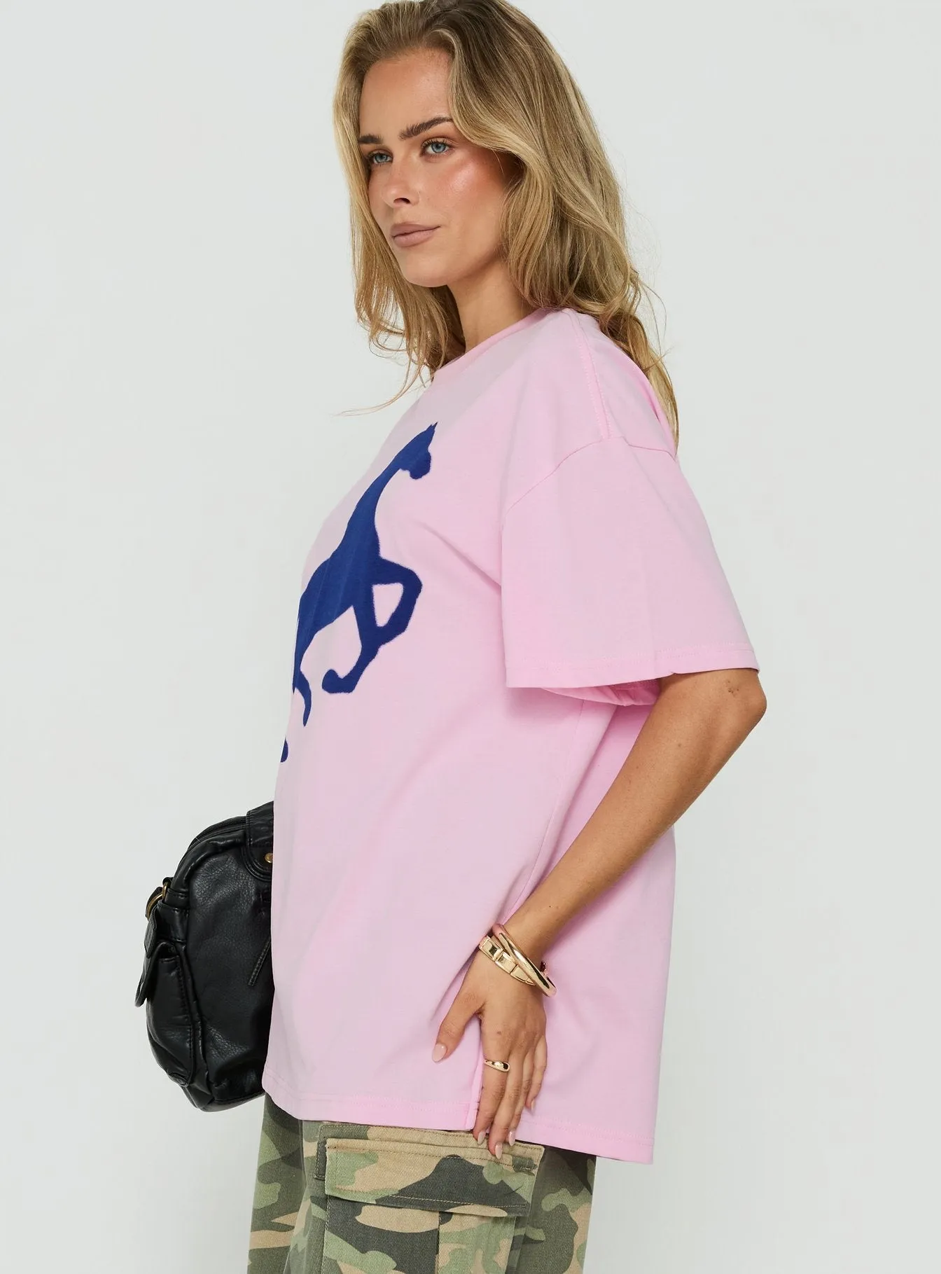 Steely Love Oversized Graphic Tee Washed Pink sold by Princess Polly product image thumbnail 4
