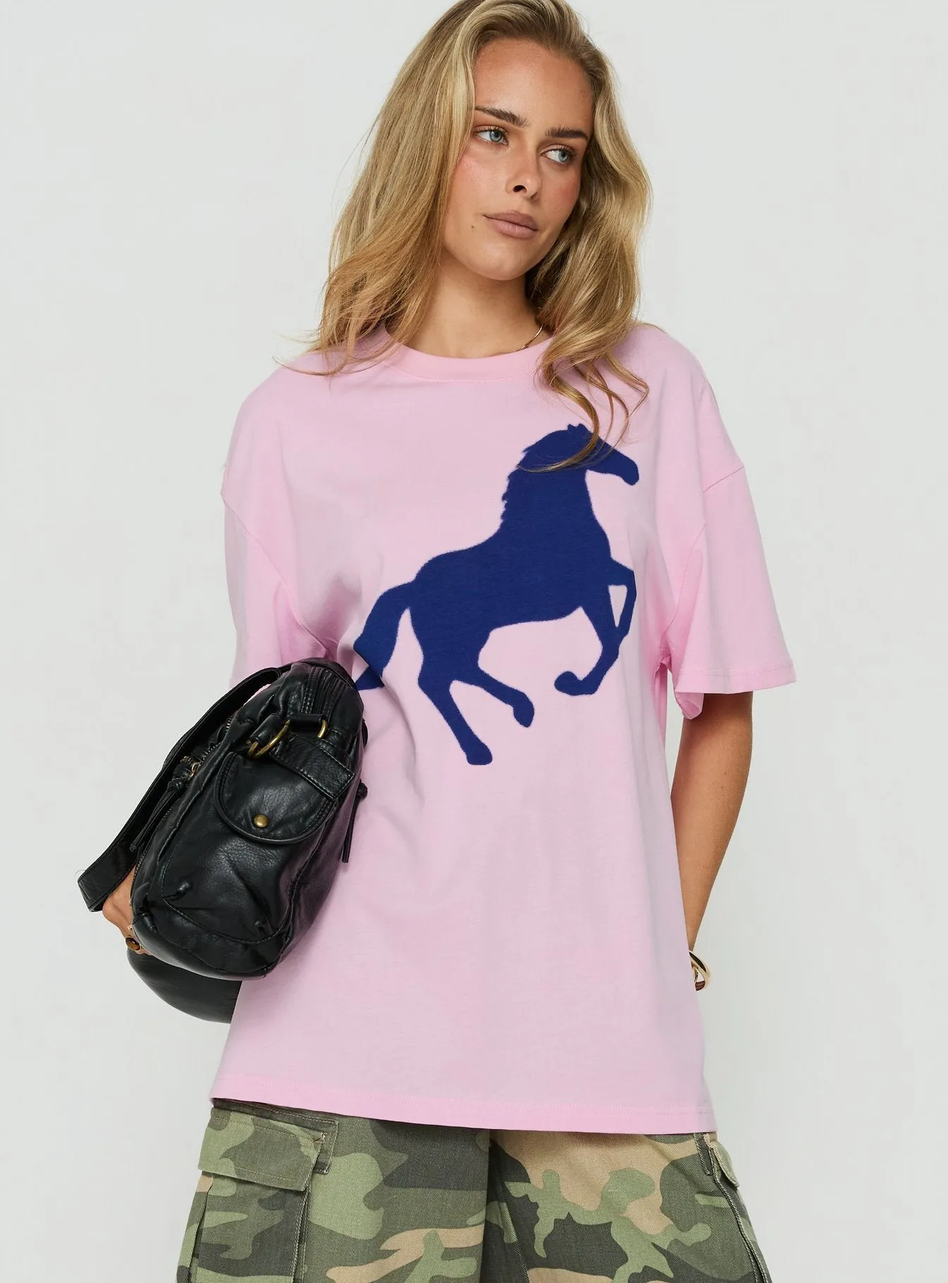 Steely Love Oversized Graphic Tee Washed Pink sold by Princess Polly product image thumbnail 2