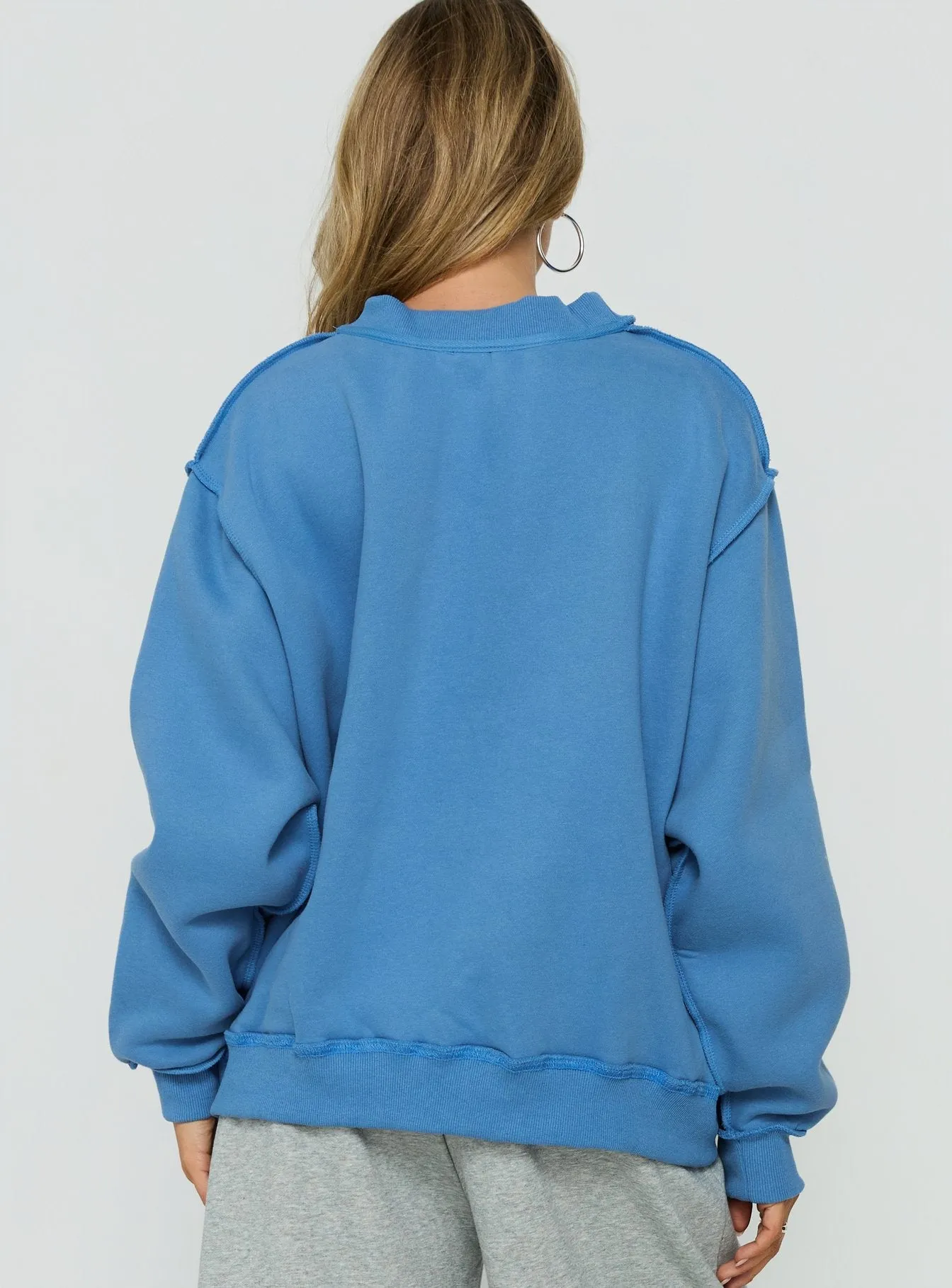 When In New York City Oversized Jumper Blue sold by Princess Polly product image thumbnail 5