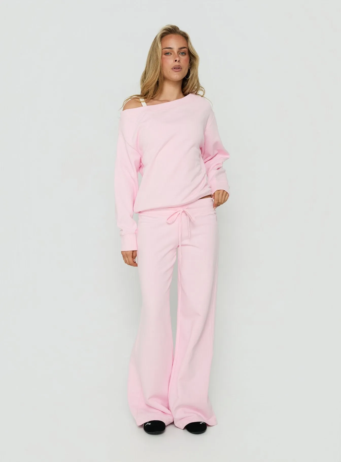 Wellness Off The Shoulder Jumper Pink sold by Princess Polly product image thumbnail 2