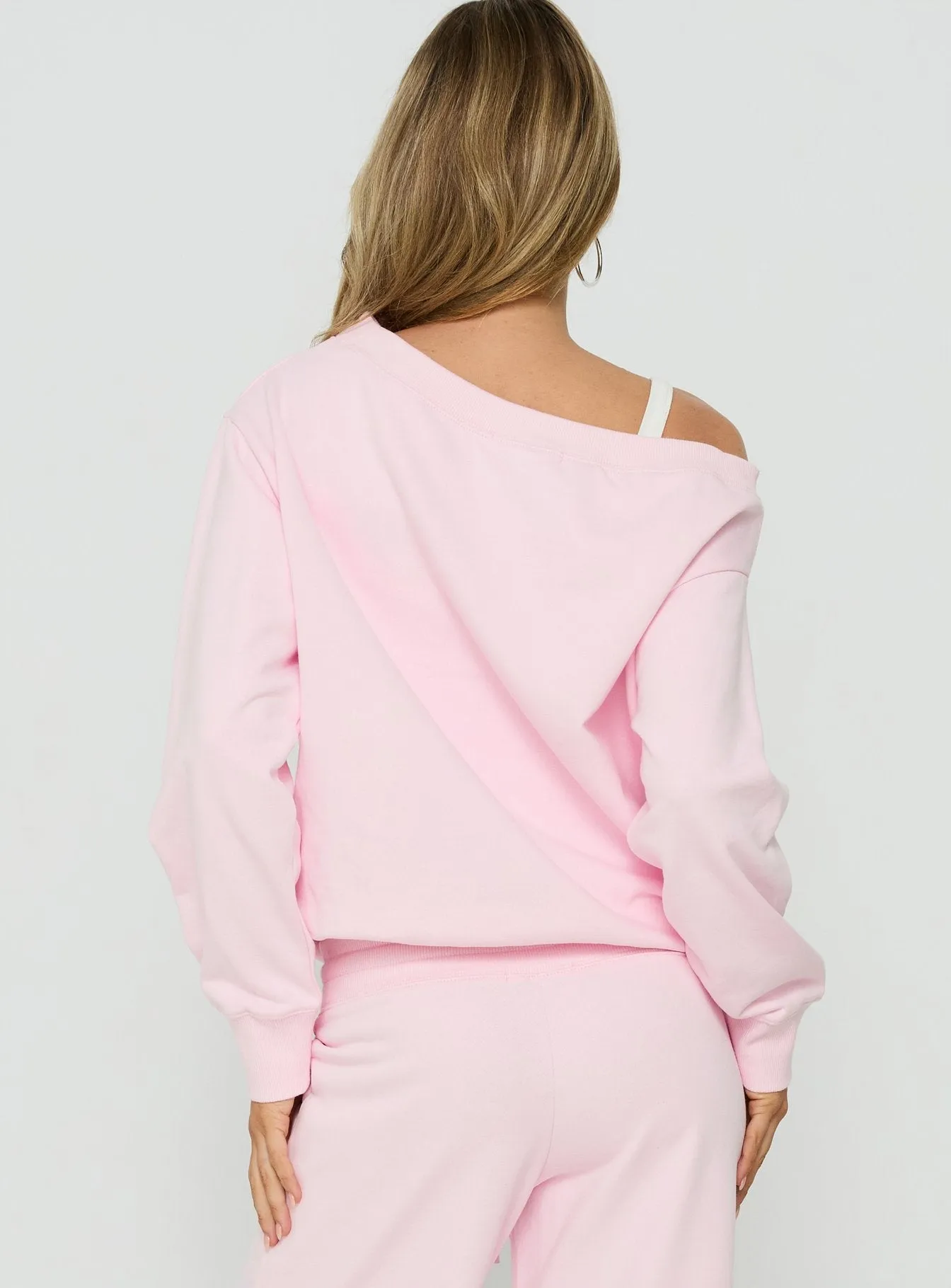 Wellness Off The Shoulder Jumper Pink sold by Princess Polly product image thumbnail 4