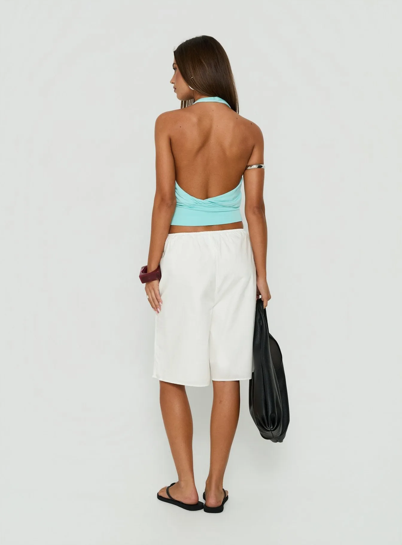 Avirea Relaxed Longline Shorts White sold by Princess Polly product image thumbnail 5