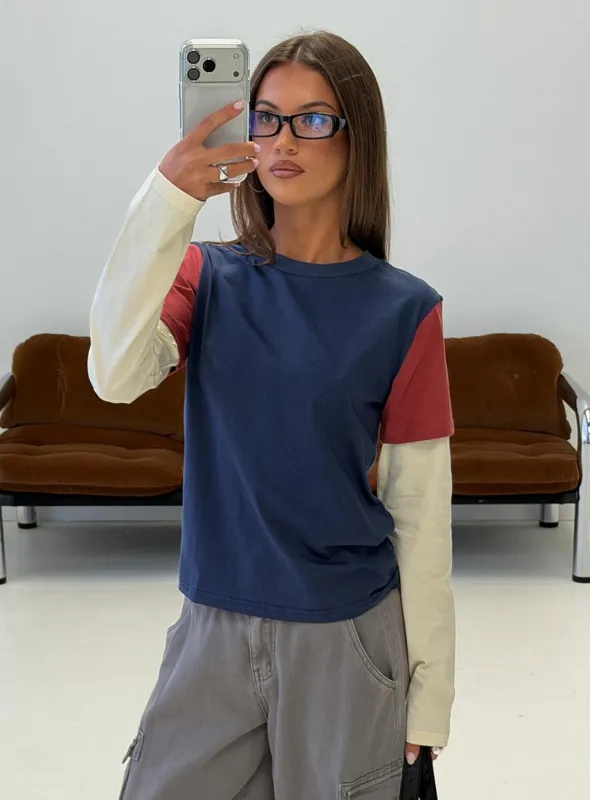 The Brass Long Sleeve Top Multi made by Lioness