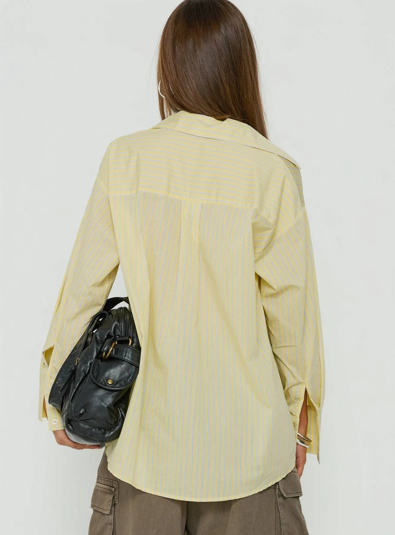 Izzybella Long Sleeve Shirt Yellow Stripe sold by Princess Polly product image thumbnail 5