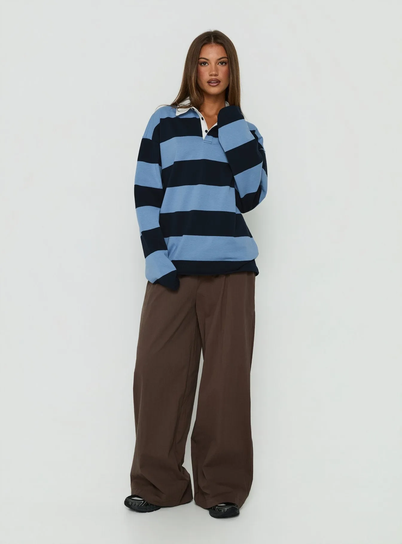 Outbound Long Sleeve Jersey Top Navy sold by Princess Polly product image thumbnail 3