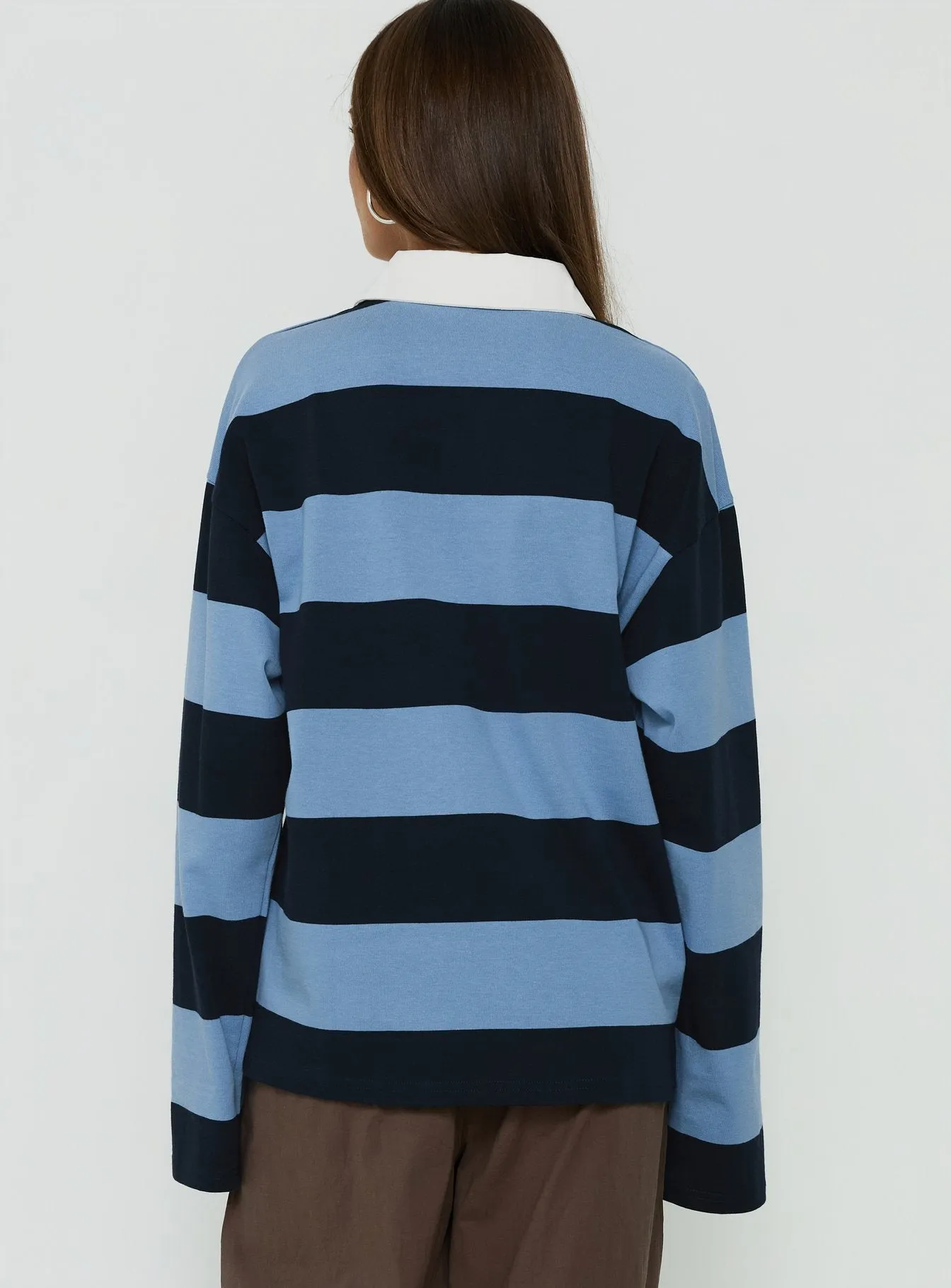 Outbound Long Sleeve Jersey Top Navy sold by Princess Polly product image thumbnail 5