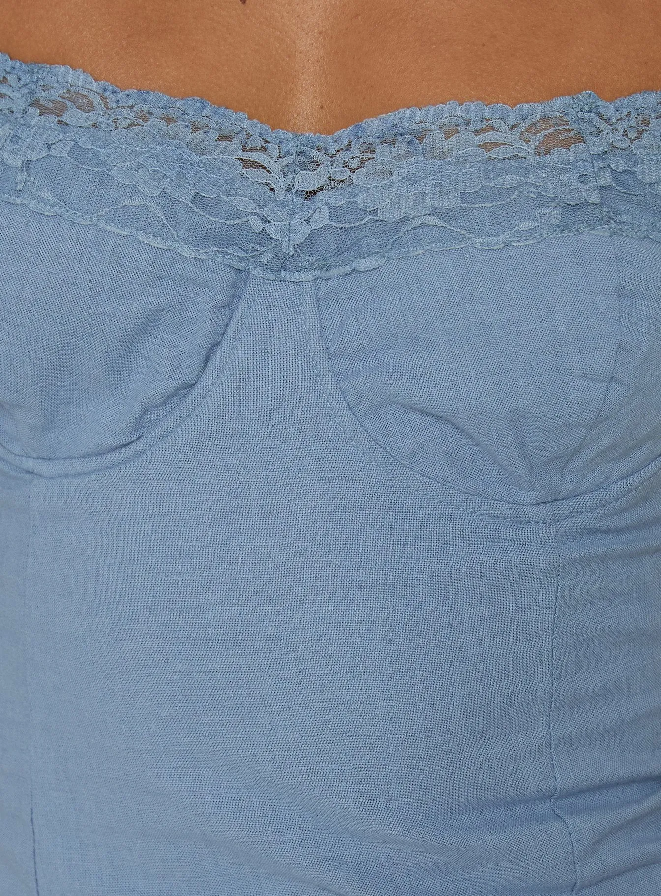 Elsea Structured Cami Top Blue sold by Princess Polly product image thumbnail 5