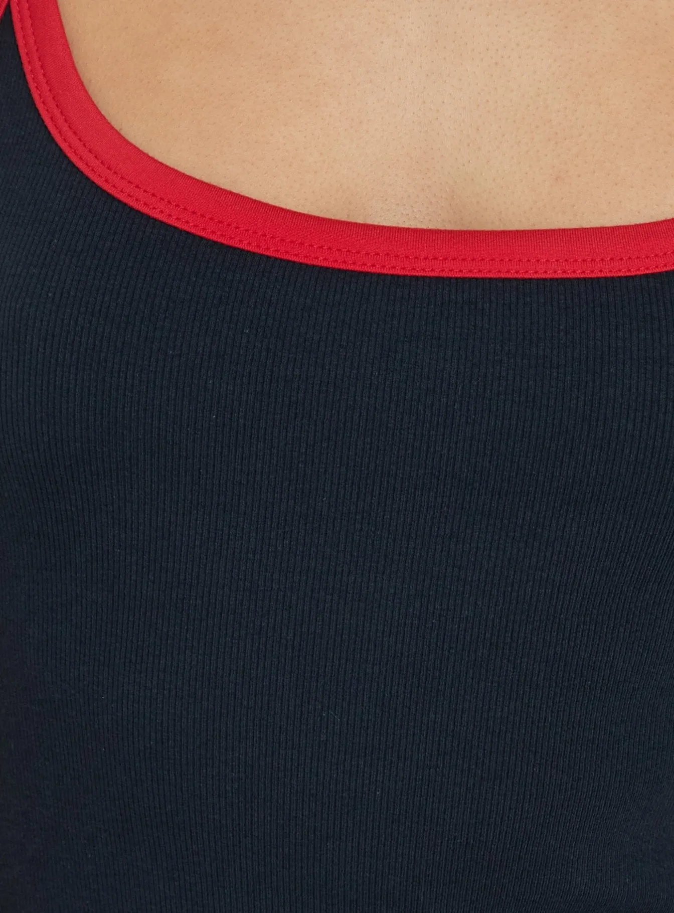 Giorgetta Contrast Trim Mini Dress Navy / Red sold by Princess Polly product image thumbnail 5