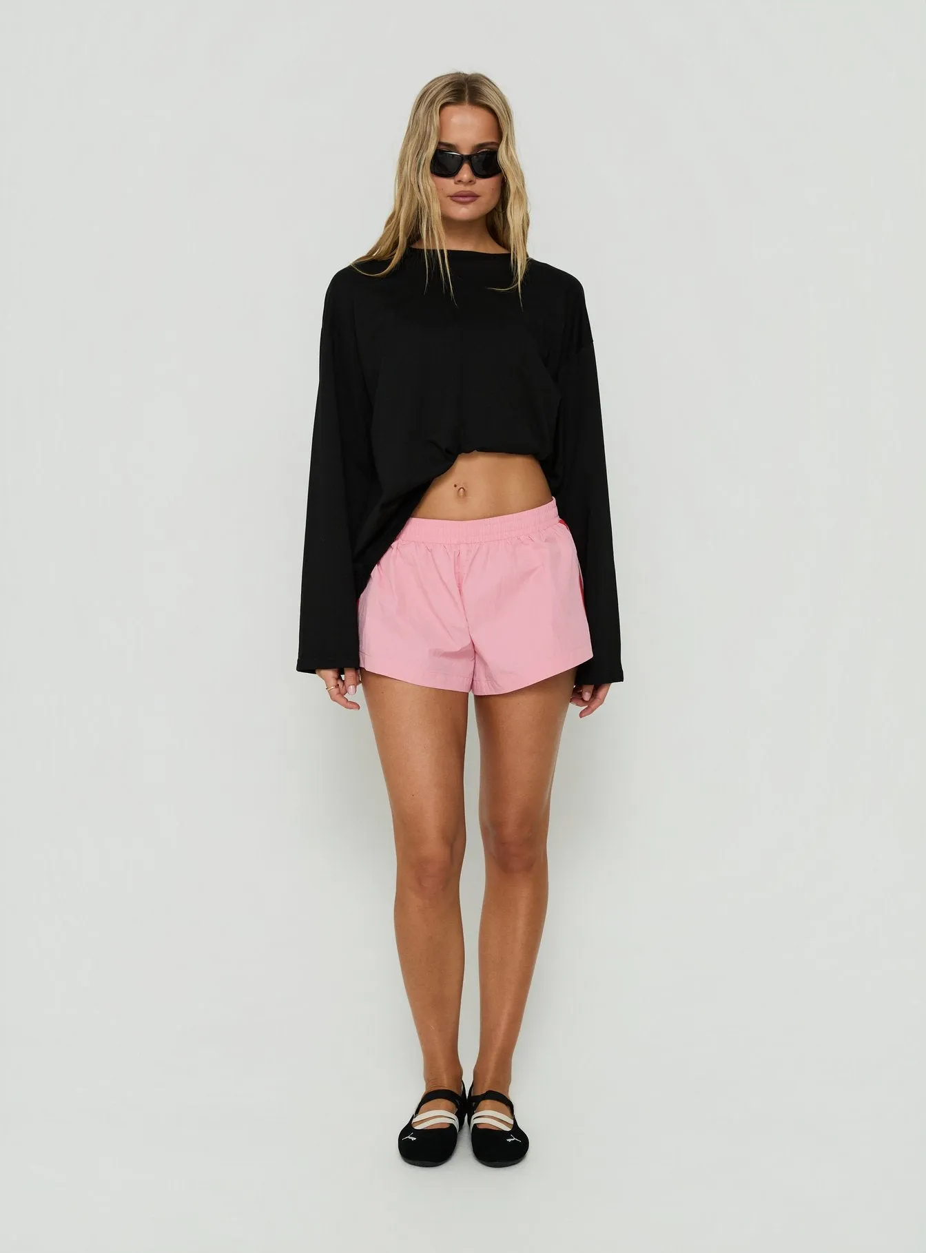 Borderline Track Short Pink / Red sold by Princess Polly product image thumbnail 2