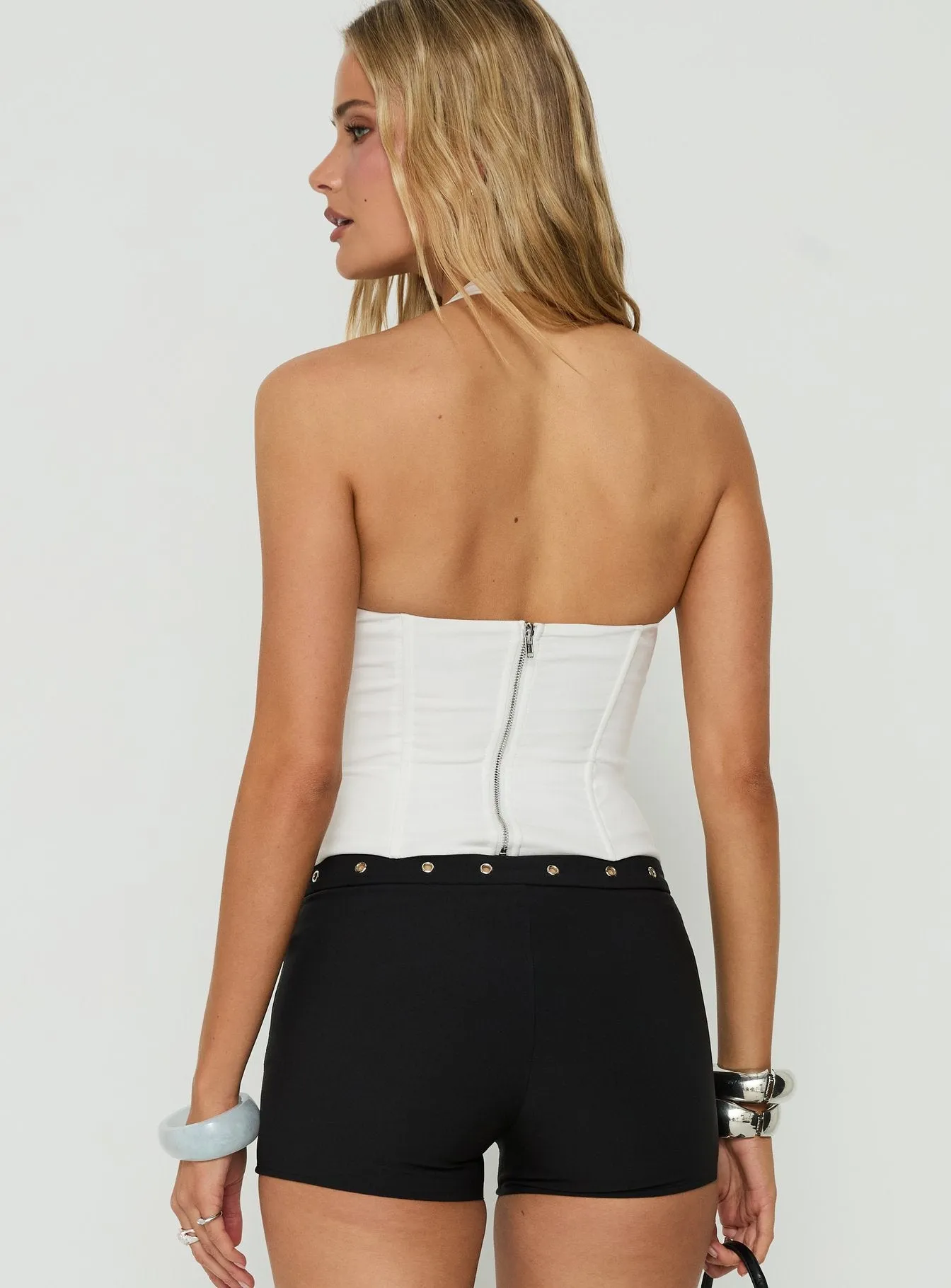 Sherah Halter Neck Corset Top White sold by Princess Polly product image thumbnail 5
