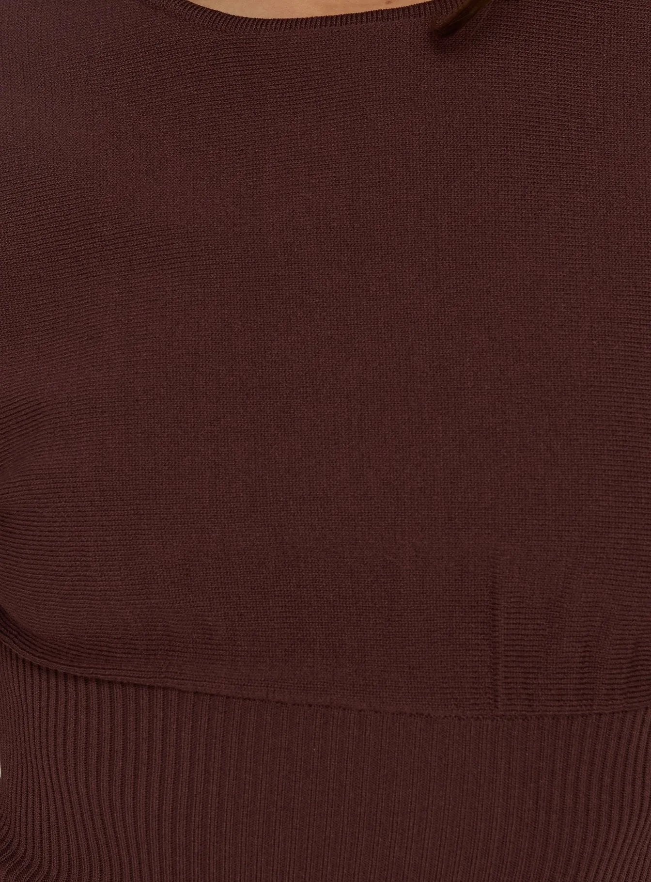 Bowwie Cinched Short Sleeve Knit Top Chocolate sold by Princess Polly product image thumbnail 5