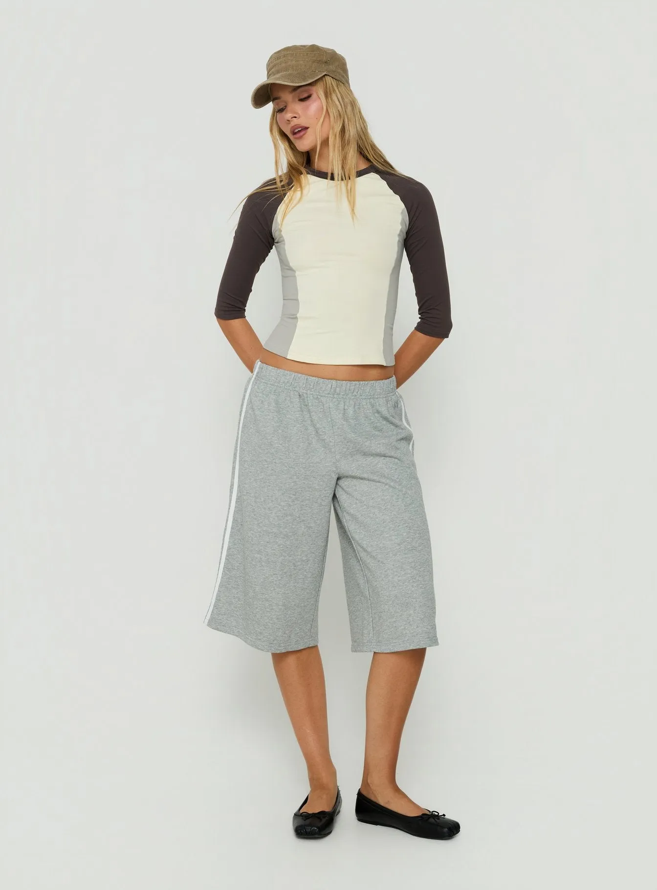 Daily Define 3/4 Sleeve Raglan Tee Multi sold by Princess Polly product image thumbnail 3