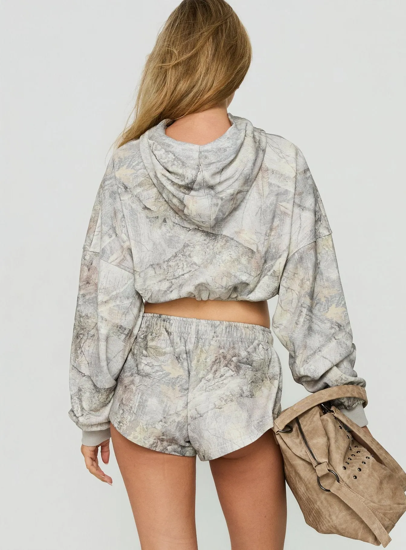 Quinncy Low Rise Sweat Shorts Camo sold by Princess Polly product image thumbnail 5