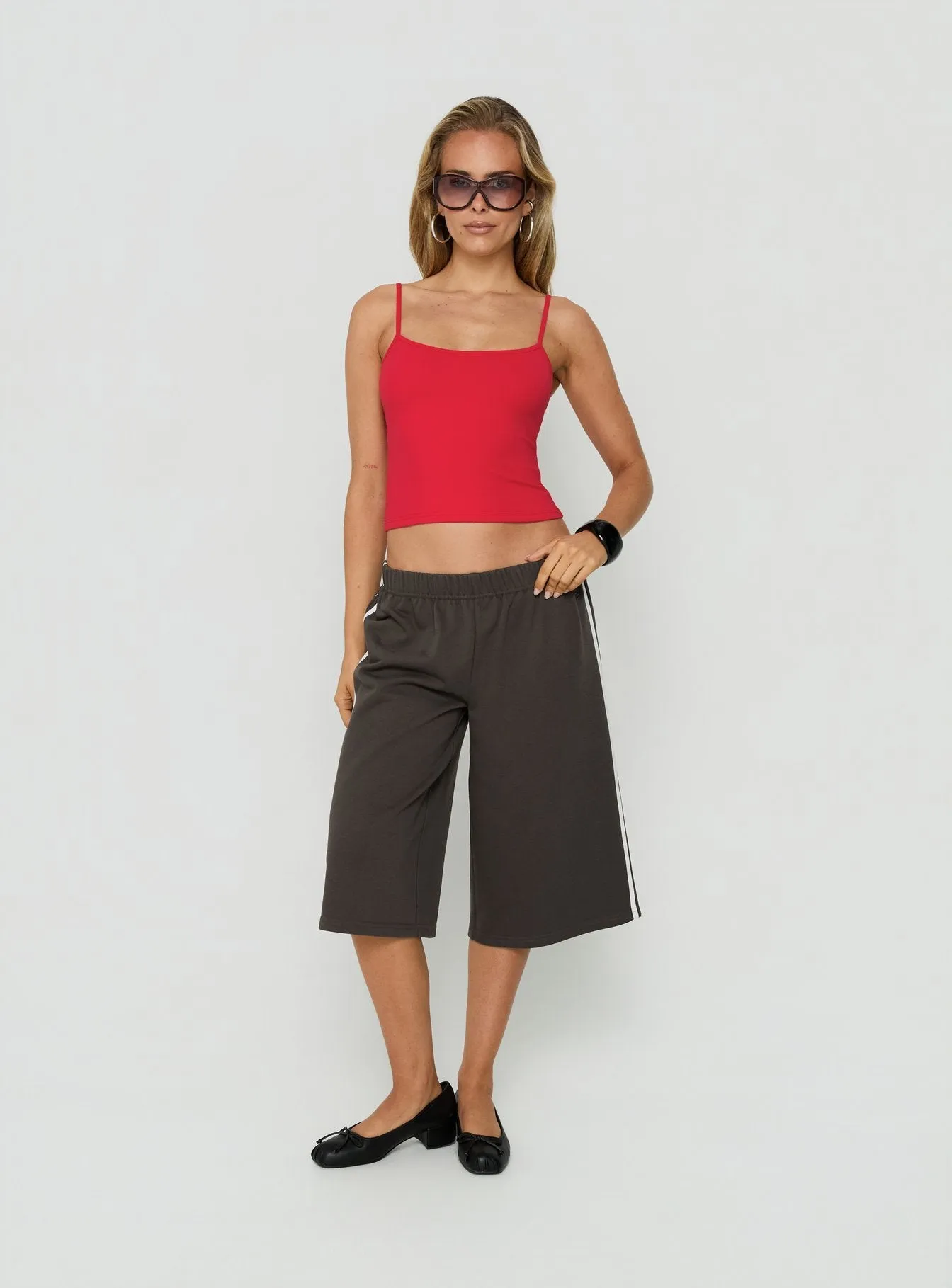 Sayllor Longline Sweat Shorts Iron Grey sold by Princess Polly product image thumbnail 3