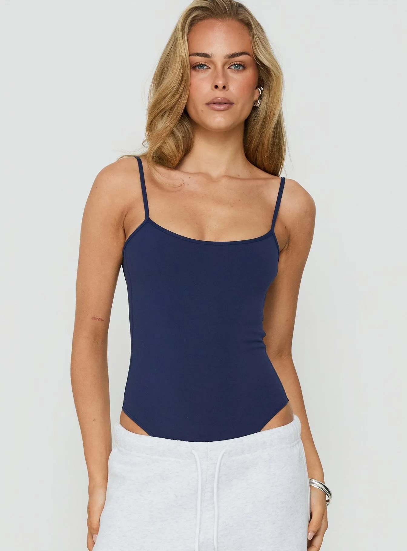 Daily Define Thin Strap Low Back Bodysuit Navy sold by Princess Polly product image thumbnail 2