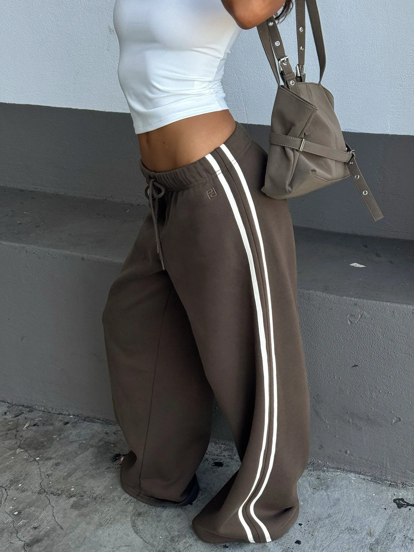 Kennah Wide Leg Sweat Pants Iron Grey sold by Princess Polly