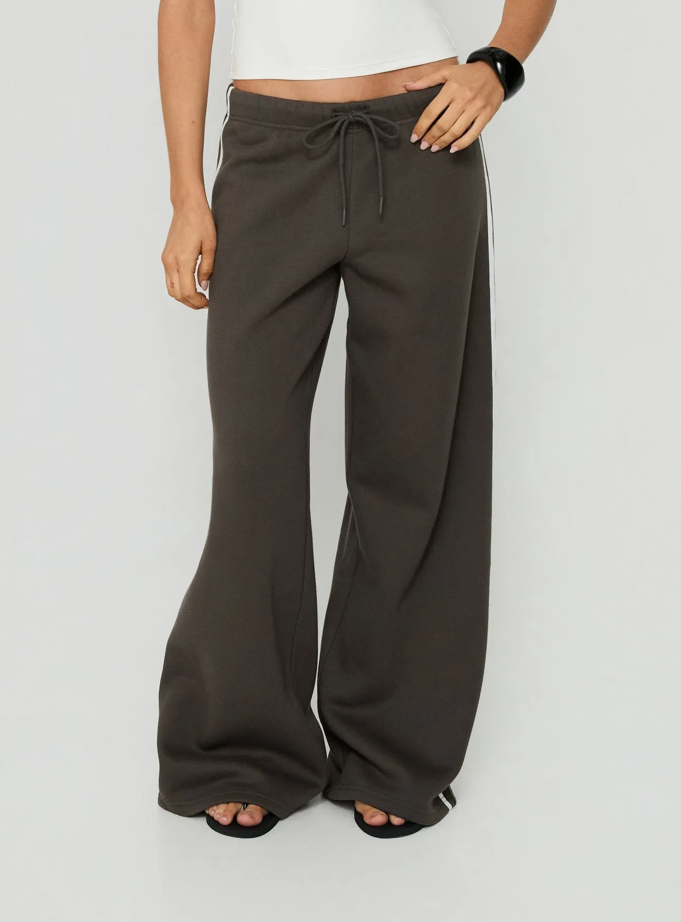 Kennah Wide Leg Sweat Pants Iron Grey sold by Princess Polly product image thumbnail 2