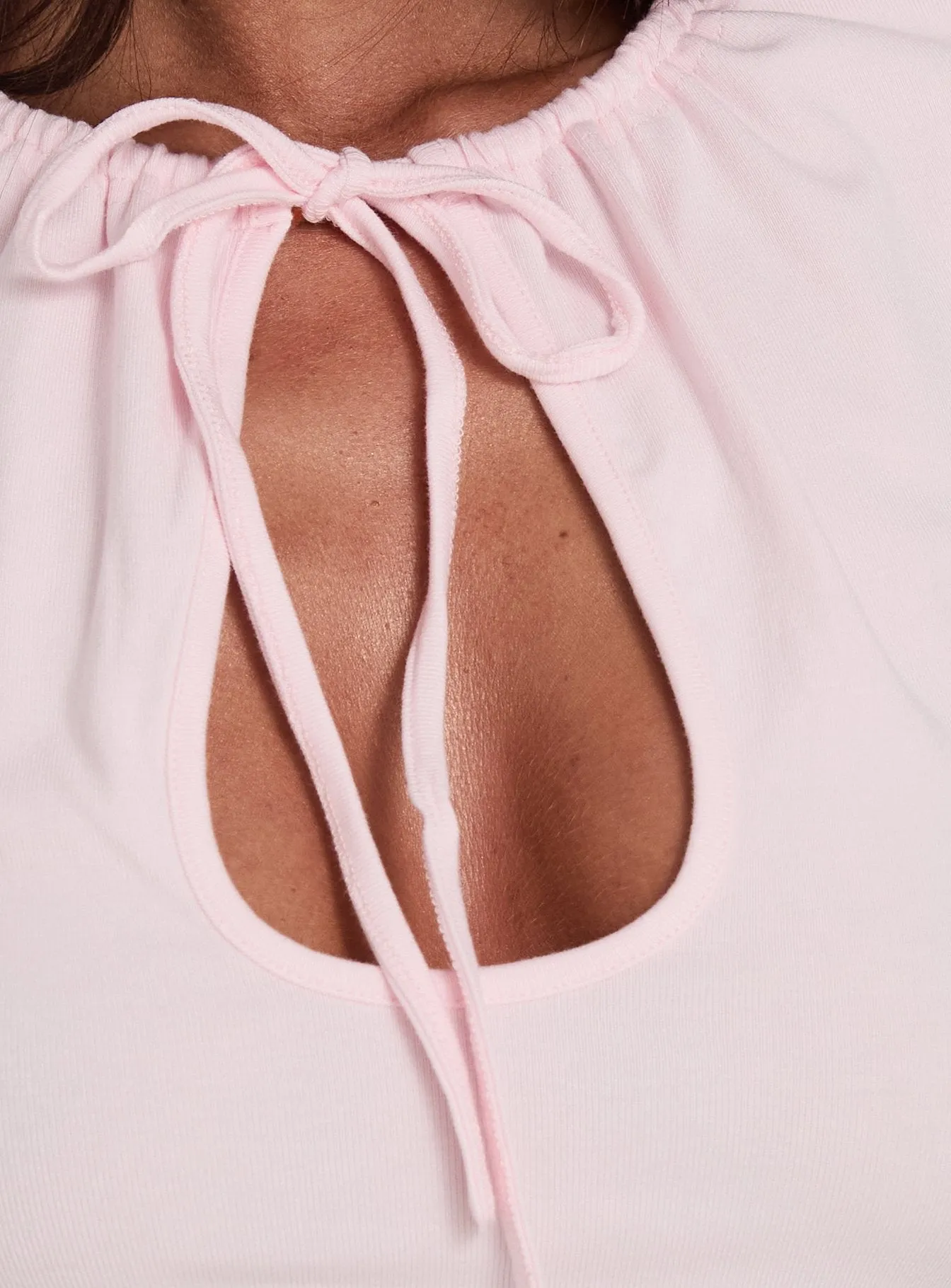 Delectable Tie Detail Short Sleeve Top Pink sold by Princess Polly product image thumbnail 5