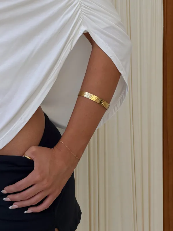 Bridgeta Gold Plated Cuff Bracelet Gold made by Princess Polly