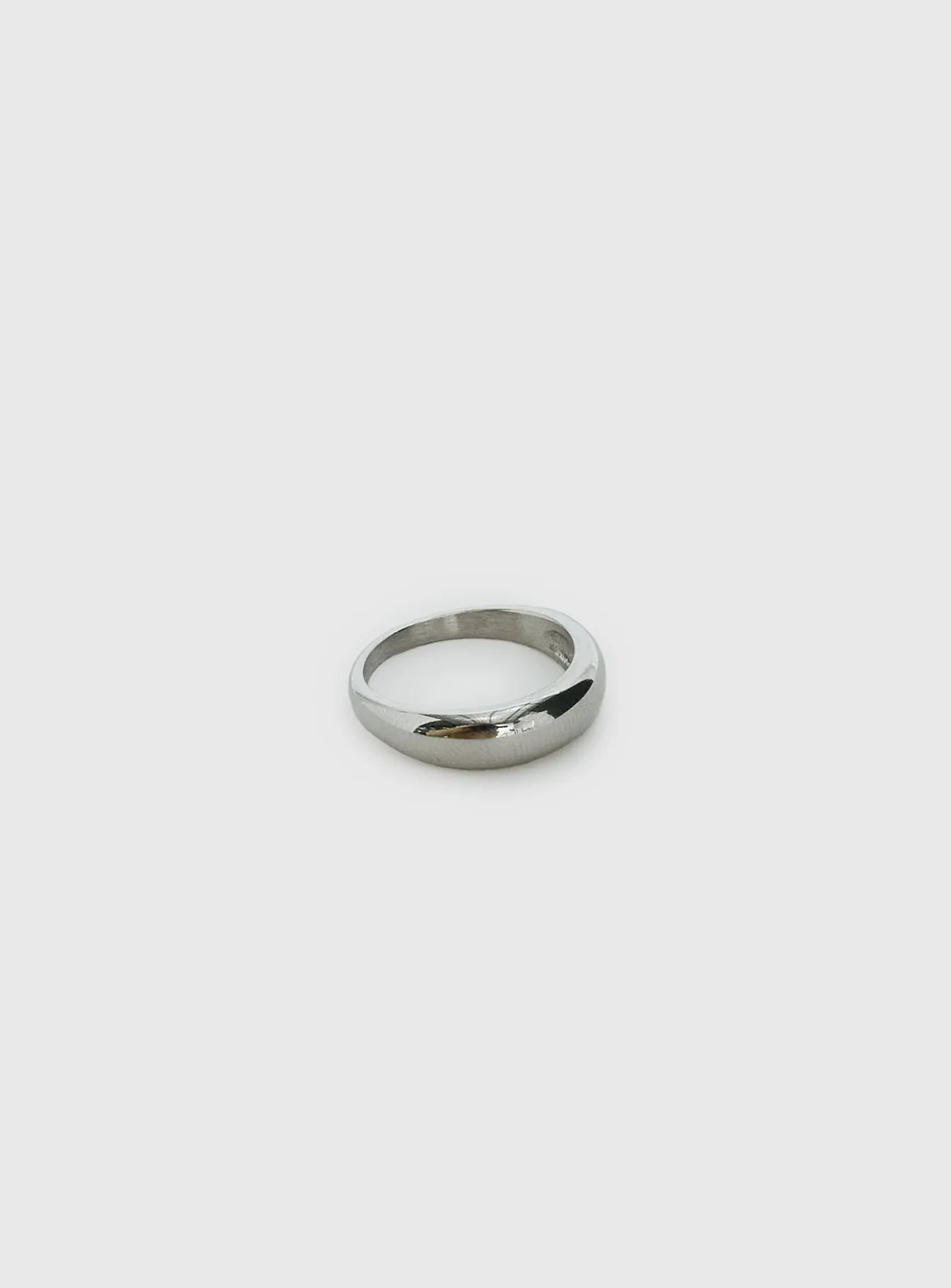 Karensa Stainless Steel Dome Ring Silver sold by Princess Polly product image thumbnail 2