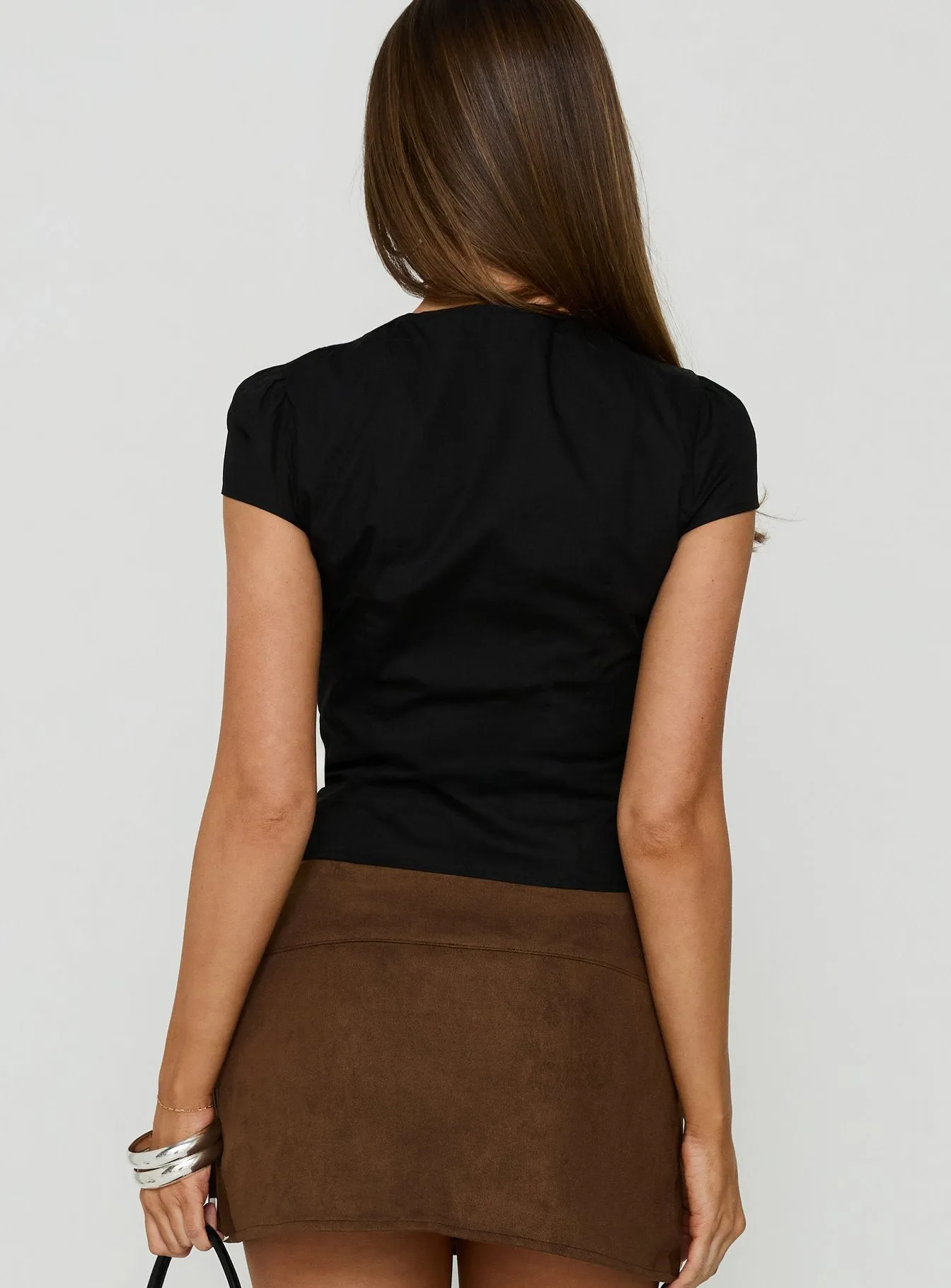 Anastazie Keyhole Top Black sold by Princess Polly product image thumbnail 4