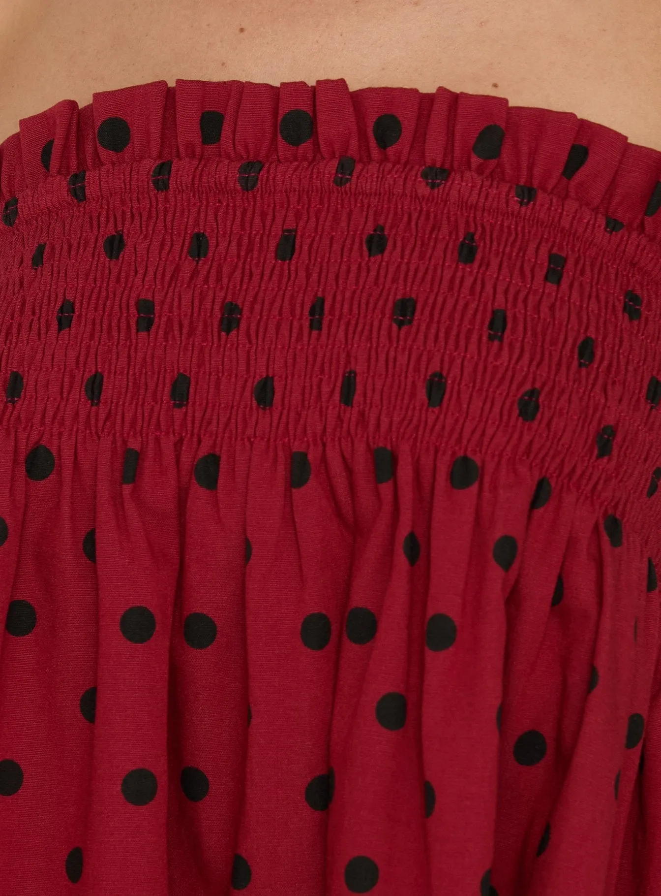 Peachy Keen Frill Cami Top Red Polka Dot sold by Princess Polly product image thumbnail 5