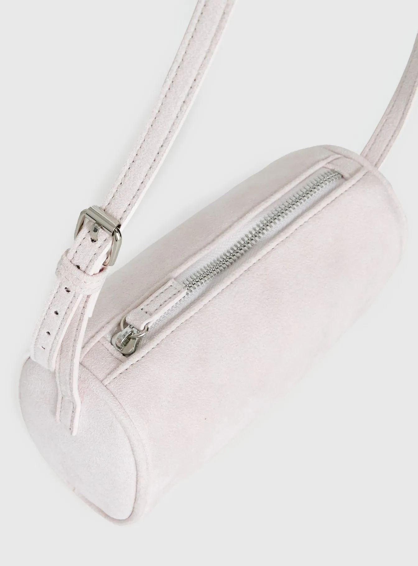 Ettalie Faux Suede Shoulder Bag Pink sold by Princess Polly product image thumbnail 5