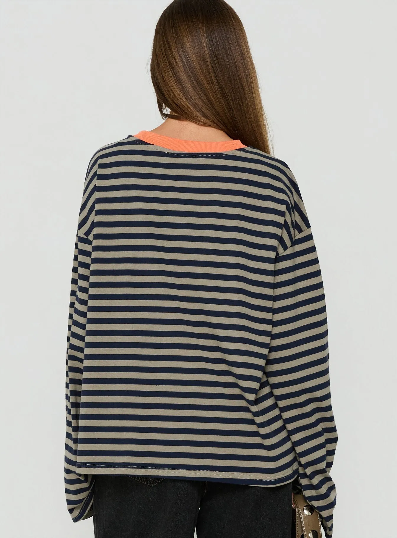 All Rounder Long Sleeve Varsity Graphic Top Multi Stripe sold by Princess Polly product image thumbnail 5