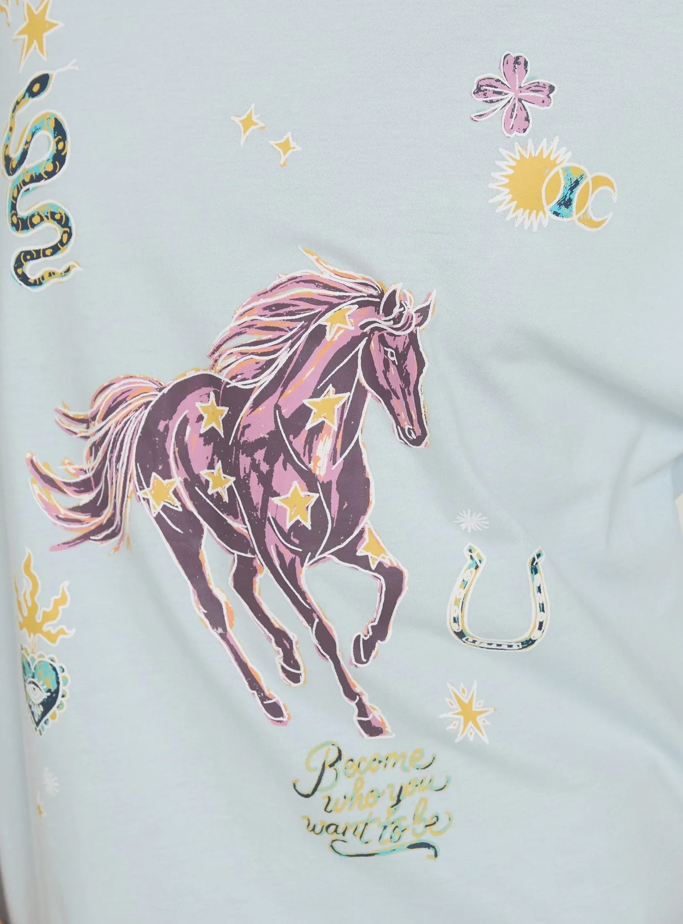 Star Stallion Oversized Graphic Tee Blue sold by Princess Polly product image thumbnail 5