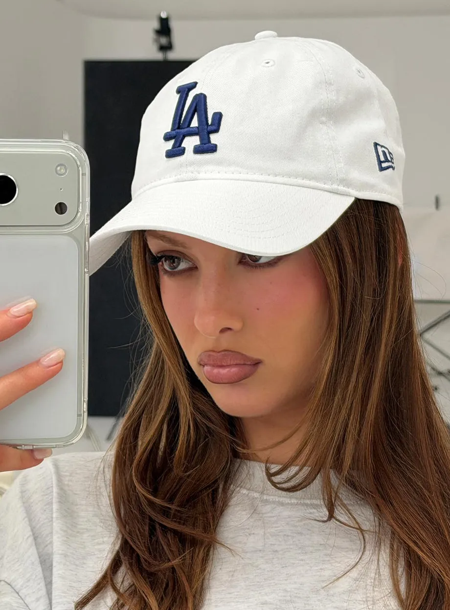 LA Dodgers Core Classic Cap White sold by Princess Polly