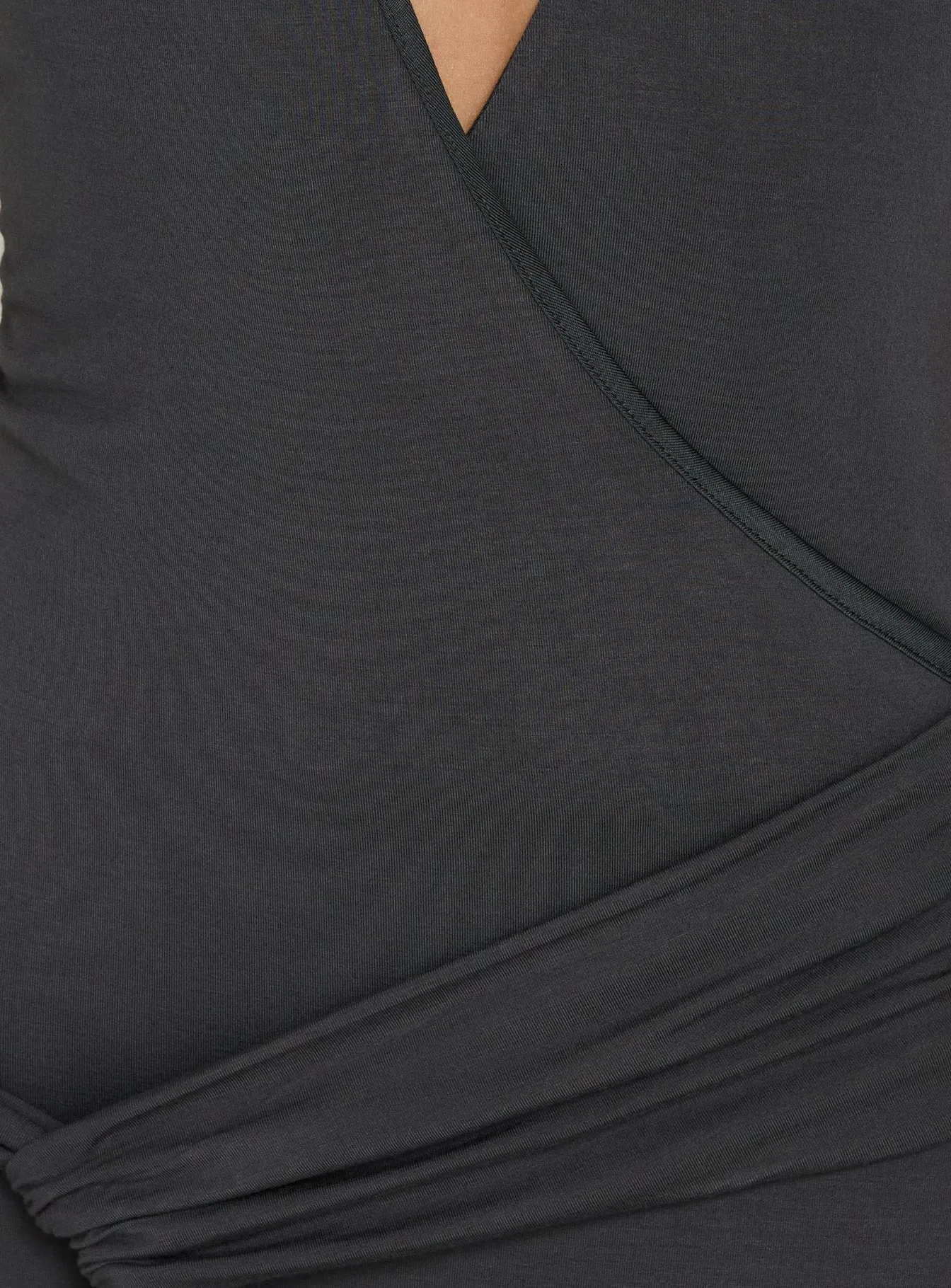 So Major Draped A-Line Maxi Dress Slate sold by Princess Polly product image thumbnail 5