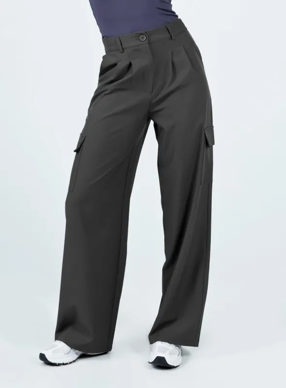 Archer Cargo Pants Slate sold by Princess Polly