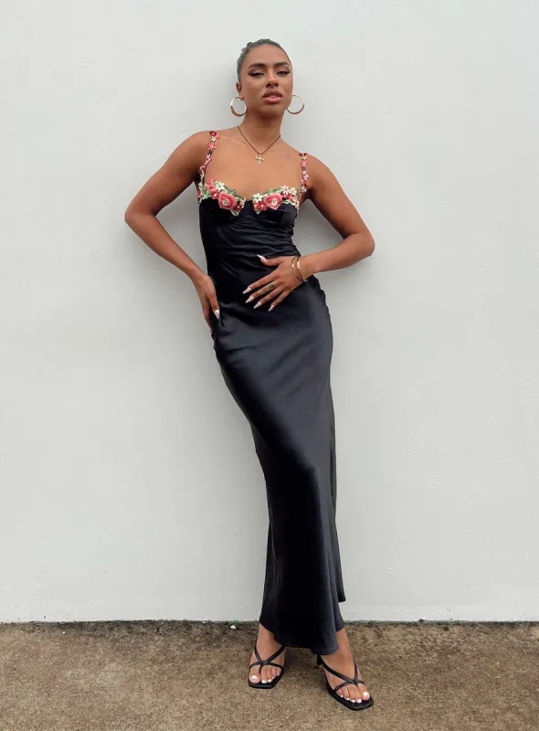 Kenzie Maxi Dress Black sold by Princess Polly