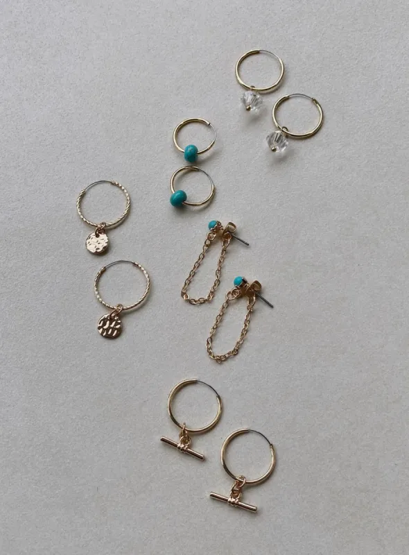 Benli Earring Pack Multi sold by Princess Polly