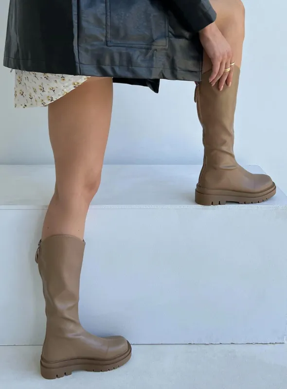Tessa Boots Beige sold by Princess Polly