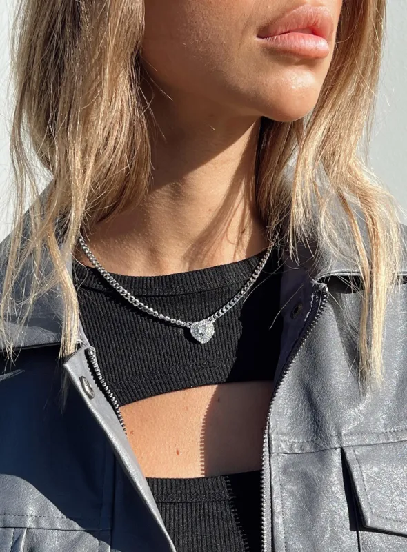 Lucas Necklace Silver sold by Princess Polly