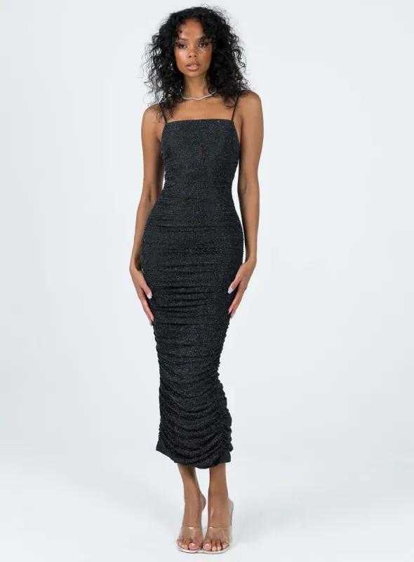 Reeva Maxi Dress Black sold by Princess Polly