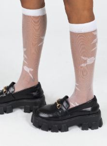 Gilda Stocking Socks White sold by Princess Polly