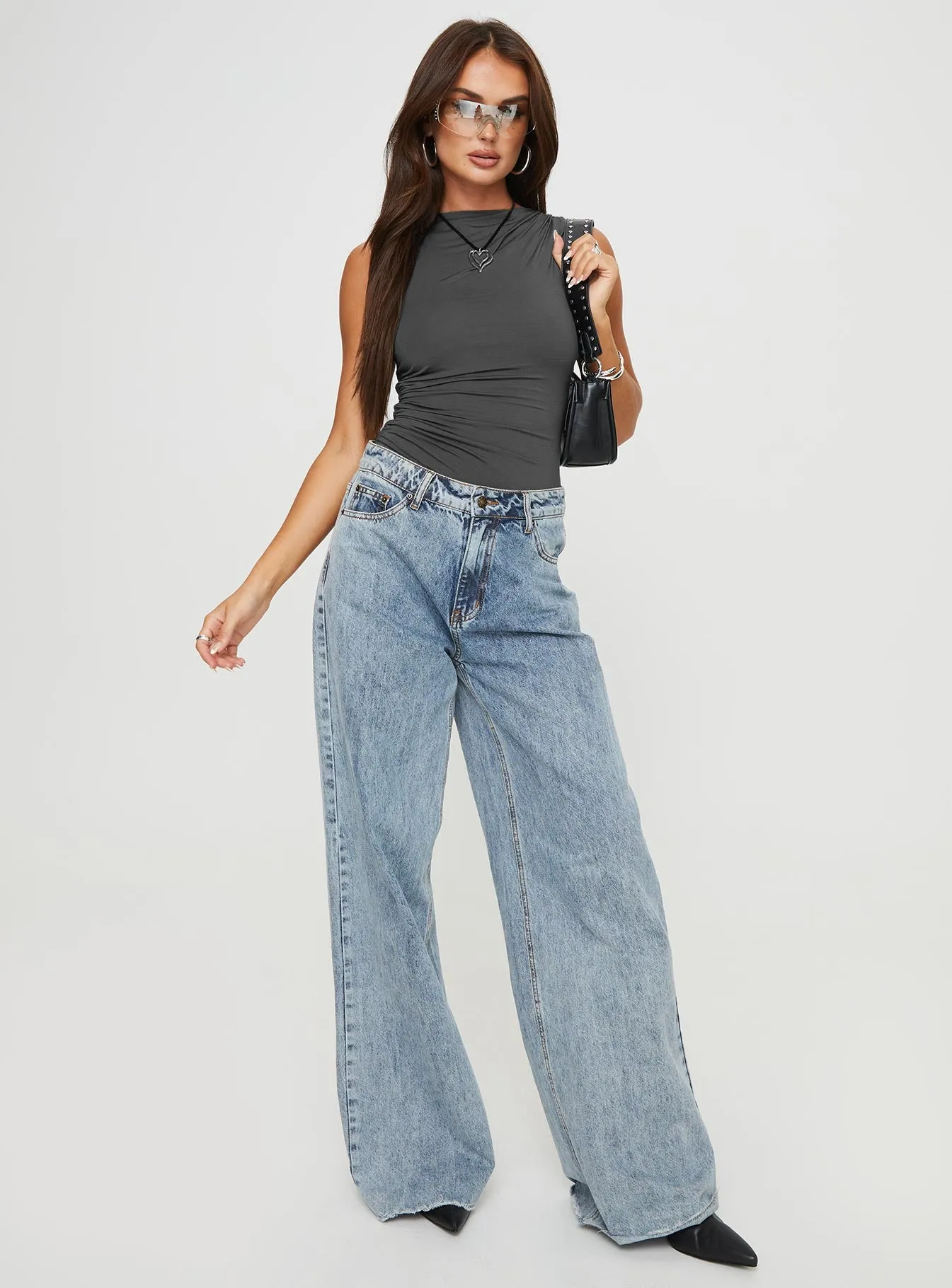 Josefine Bodysuit Grey Tall sold by Princess Polly product image thumbnail 3