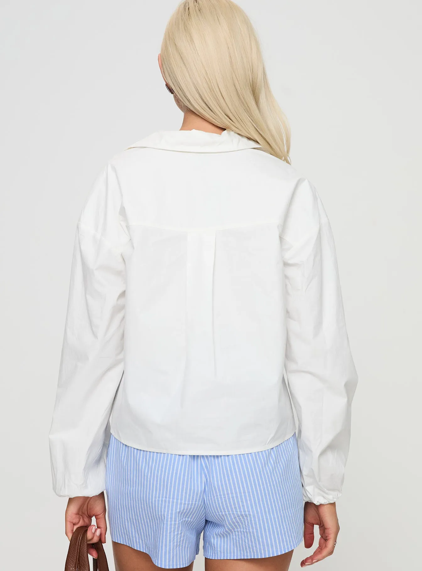 Rinon Long Sleeve Top White sold by Princess Polly product image thumbnail 5