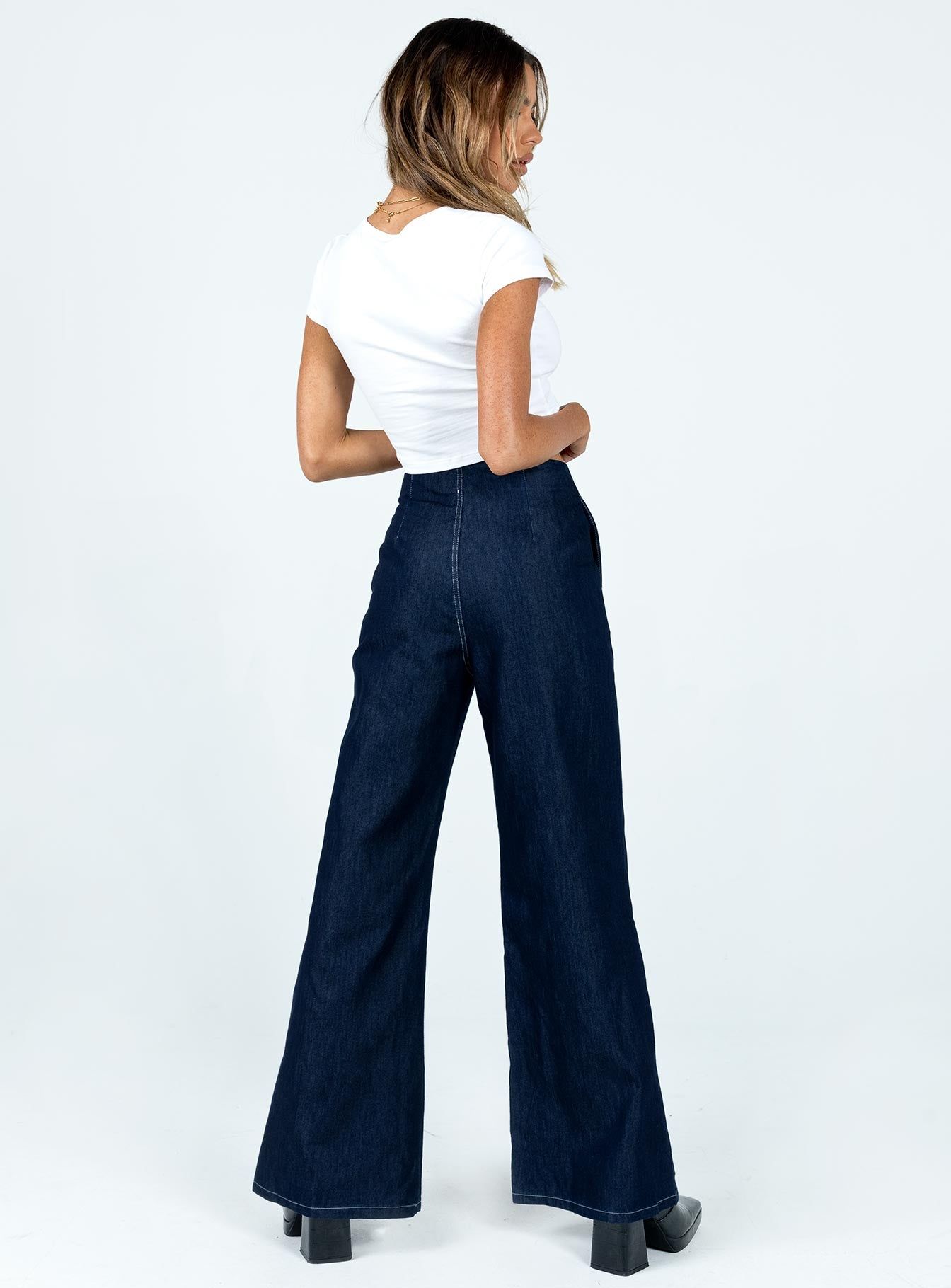 Misty Wide Leg Jeans Denim sold by Princess Polly product image thumbnail 5