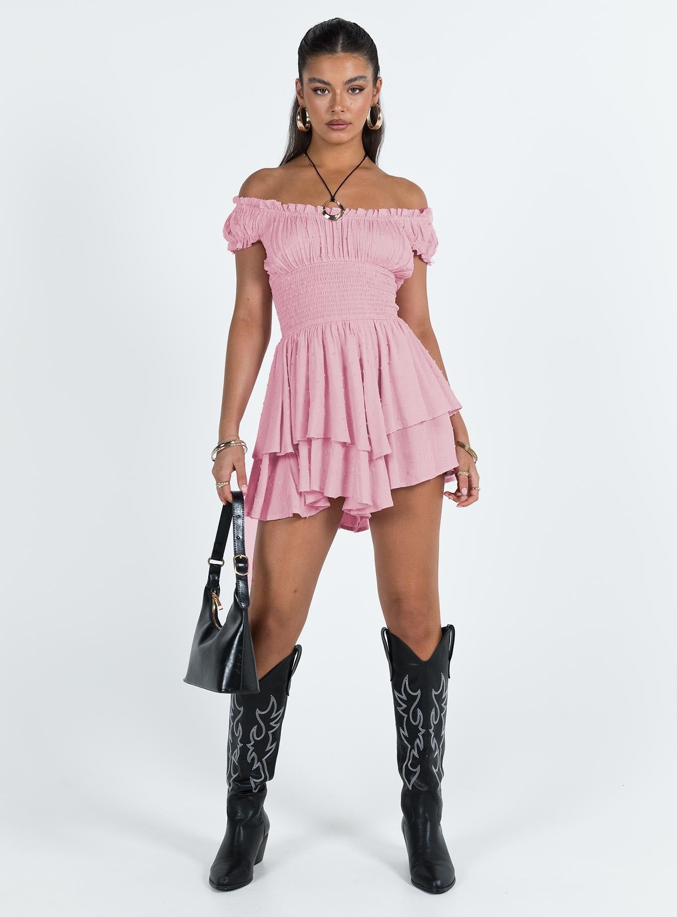 The Love Galore Romper Baby Pink sold by Princess Polly product image thumbnail 3
