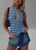 Kingsbridge Top Blue Stripe sold by Princess Polly