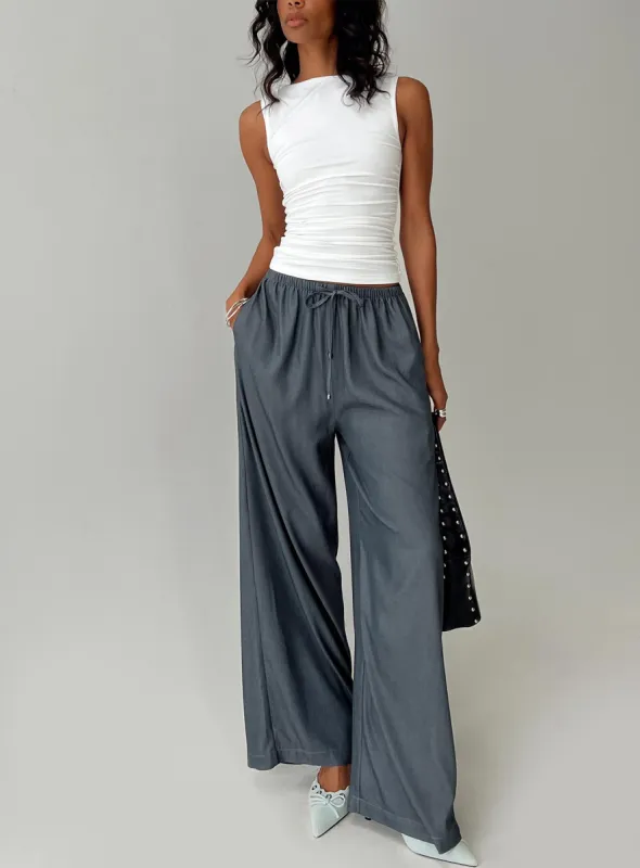 Tallilah Pants Dark Chambray sold by Princess Polly