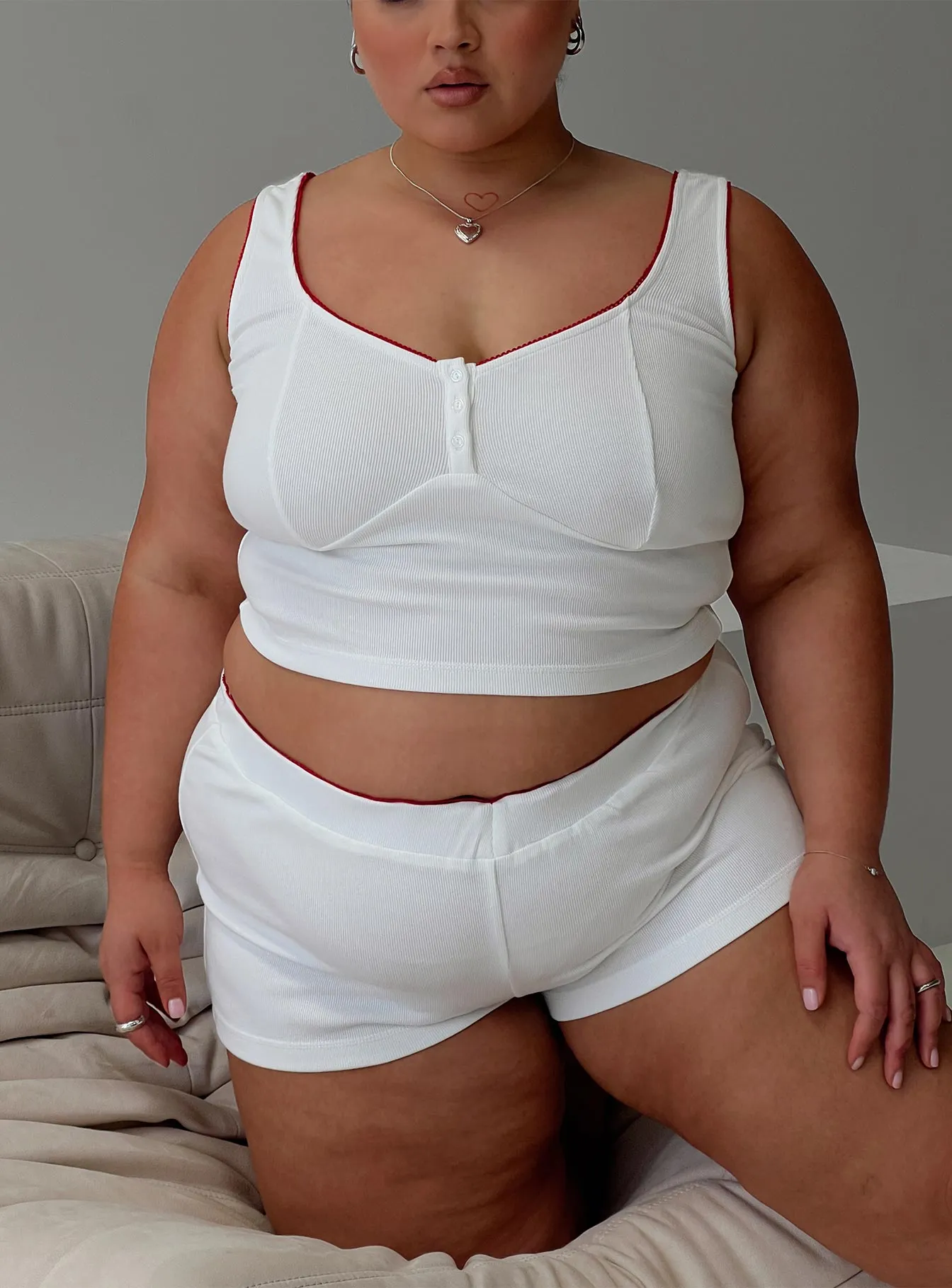 Motif Rib Sleep Set Ivory Curve sold by Princess Polly