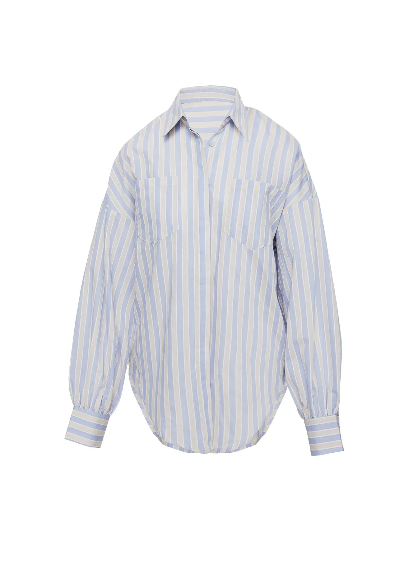 Santiaga Shirt Beige / Blue sold by Princess Polly product image thumbnail 5