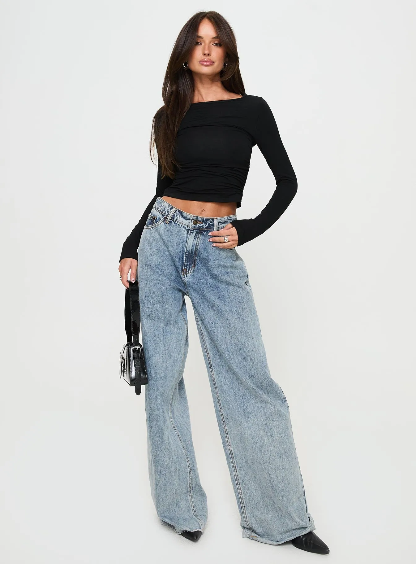 Jakob Long Sleeve Top Black sold by Princess Polly product image thumbnail 2