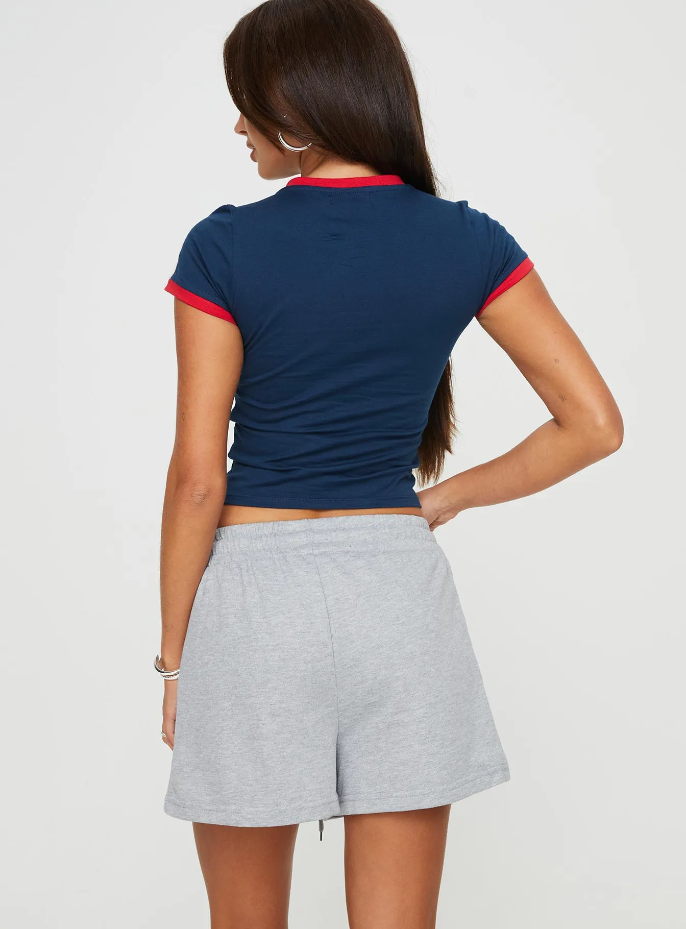 Eito Longline Sweat Shorts Grey sold by Princess Polly product image thumbnail 5