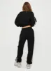 Princess Polly Track Pants Stripe Black / White sold by Princess Polly