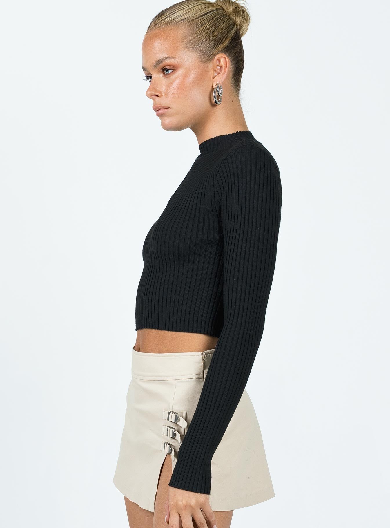 Graves Long Sleeve Top Black sold by Princess Polly product image thumbnail 3
